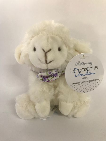 DC3817-03 - Lamb chouchou baby dekbed paarse bloemen sjaal - 1