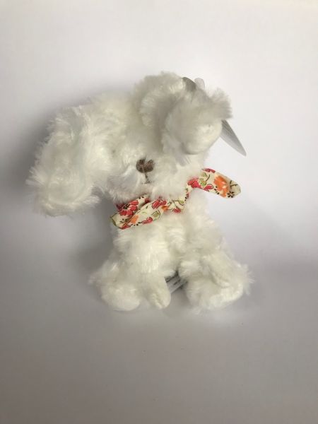 DC3818-03 - Bunny knuffel met sjaal Flowery rood - 1