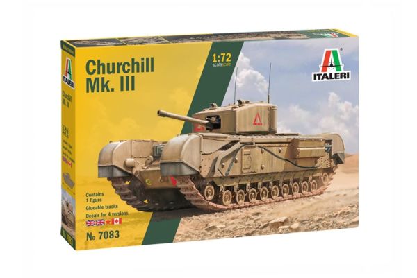 ITA7083 - Churchill Mk.III tank om in elkaar te zetten en te schilderen - 1