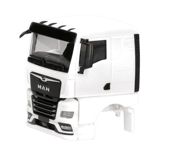 HER086363 - MAN TGX GN-cabine, wit - 2 onderdelen om in elkaar te zetten - 1