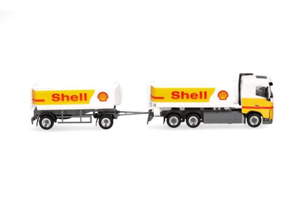 HER316071 - VOLVO FG FD 6x2 tankwagen met 1+1 assige aanhangwagen SHELL - 1