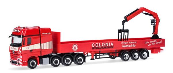 HER318426 - MERCEDES BENZ Actros 8x4 met 3-assige kipper en Colonia kraan - 1