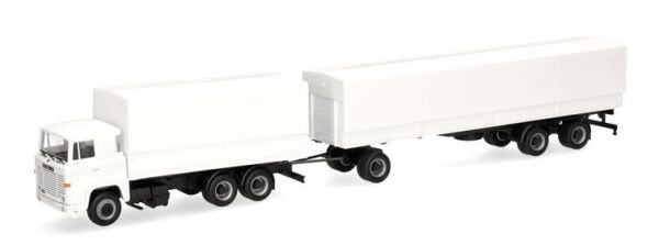 HER320726 - SCANIA 141 6x4 met laadbak en aanhanger 1+2 assen - 1