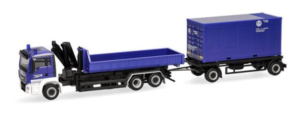 HER320863 - MAN TGS M 6x2 met kiepbak en 1+1-assige aanhanger THW Singen - 1