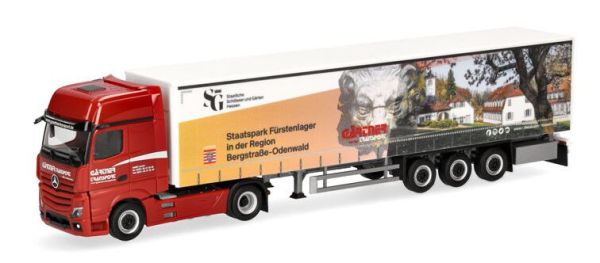 HER939263 - MERCEDES BENZ Actros 2018 4x2 met 3-assige oplegger GARTNER - Nationaal park Fürstenlager - 1