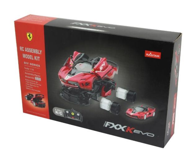 JAM403115 - Bouwpakket - FERRARI FXX K Evo Rood - Radiografisch bestuurd - 1
