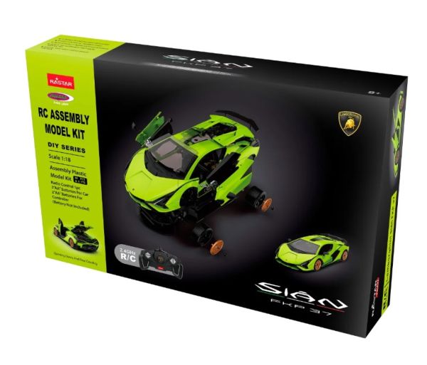 JAM403129 - Bouwpakket - LAMBORGHINI Sian FKP 37 Groen - Radiografisch bestuurd - 1