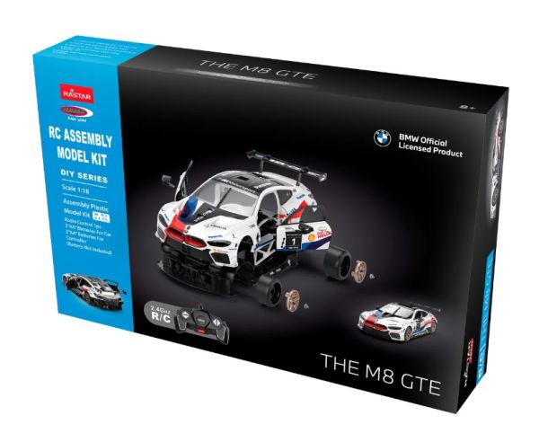 JAM403130 - Bouwpakket - BMW M8 GTE Wit - Radiografisch bestuurd - 1