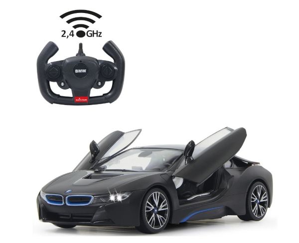 JAM404570 - BMW i8 Zwart (openslaande deuren) - Radiografisch bestuurd - 1