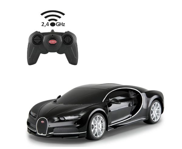 JAM405136 - Bugatti Chiron Zwart - Radiografisch bestuurd - 1