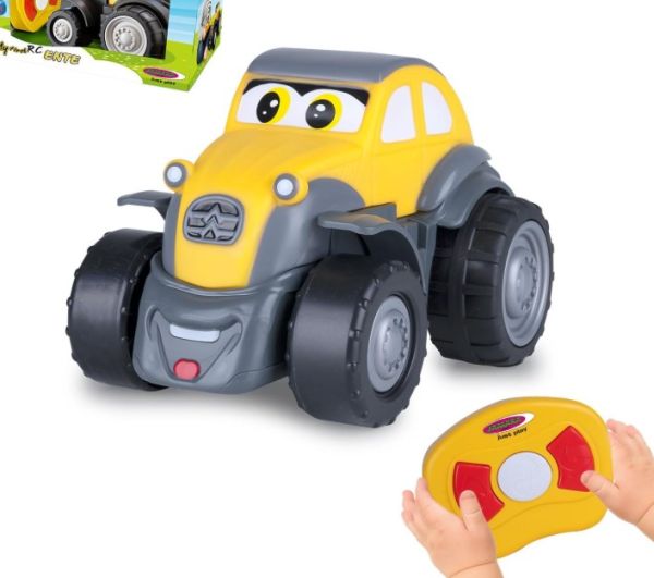 JAM405323 - Mijn eerste radiografisch bestuurbare tractor - gele tractor met geluid - 1