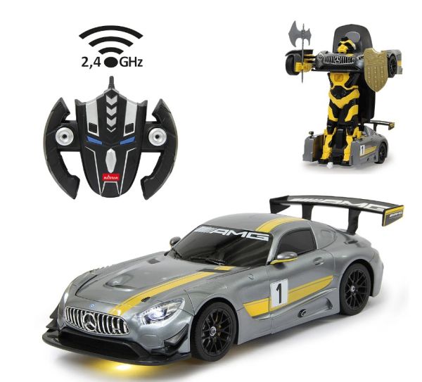 JAM410028 - MERCEDES-AMG GT3 Grijs - Transformeerbaar - Radiografisch bestuurd - 1