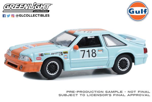 GREEN41135-E - 1989 FORD Mustang GT blauw - 1