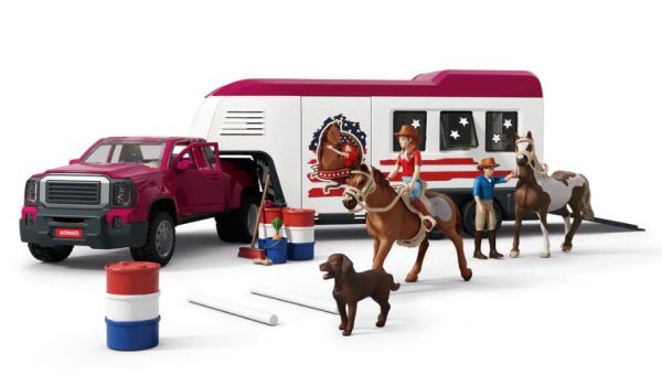 SHL42705 - Pick-uptruck en Grote Paardentrailer - 1