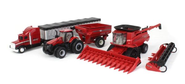 ERT44384 - CASE IH 8250 oogsttractorpakket CASE IH 340 graantrailer en CASE IH vrachtwagenaanhangwagen - 1