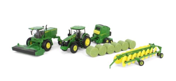 ERT45931 - Hooiwerkpakket JOHN DEERE - zwadhark W235R - tractor 7R 250 balenpers 561R - 1