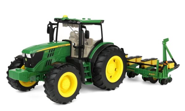 ERT47684 - JOHN DEERE 6210R en 6-rijige zaaimachine met geluid en licht - Big Farm - 1
