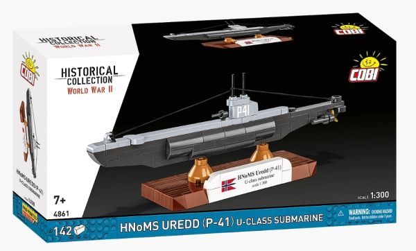 COB4861 - Onderzeeboot klasse U HNoMS Uredd P-41 - 142 onderdelen - 1