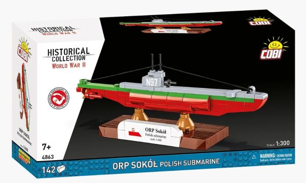 COB4863 - Poolse onderzeeboot ORP Sokół - 142 onderdelen - 1