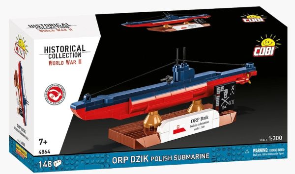 COB4864 - Poolse onderzeeboot ORP Dzik - 148 onderdelen - 1