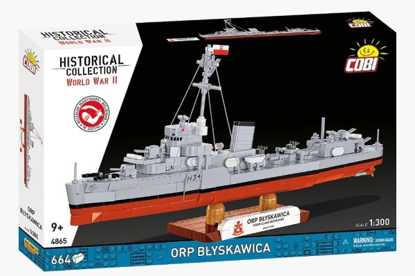 COB4865 - Torpedobootjager ORP Błyskawica - 664 onderdelen - 1