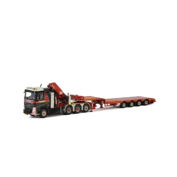 WSI410330 - VOLVO FH4 8x4 met PALFINGER loskraan en MAMMOET 4-assige dieplader - 1