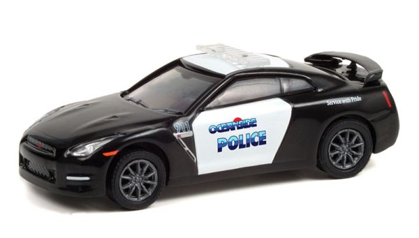 GREEN42960-D - NISSAN GT-R 2015 Police Oceanside in blisterverpakking - 1