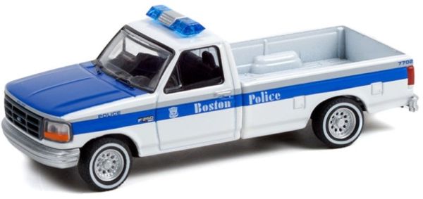 GREEN42980-C - FORD F-250 1995 Boston Police HOT PURSUIT Series 40 in blisterverpakking - 1