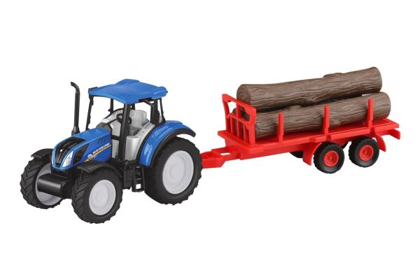 JAM460530 - NEW HOLLAND T5.120 met kofferbak aanhanger - 1