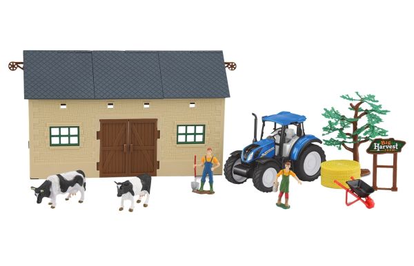 JAM460533 - Boerderijset met NEW HOLLAND T5.120 en koeien - 1