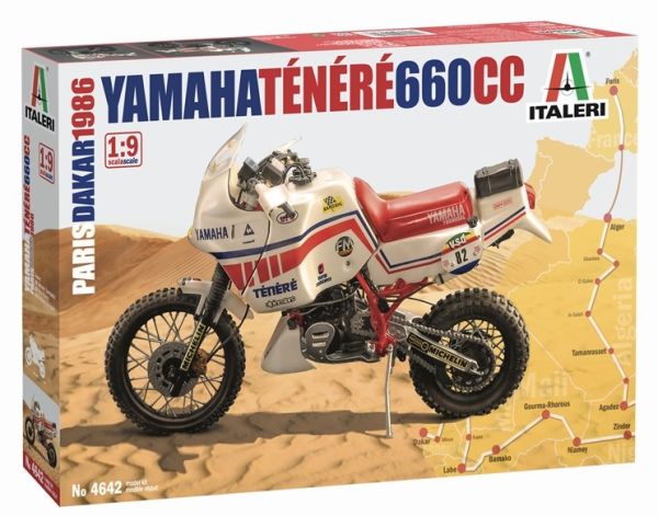 ITA4642 - Motorfiets YAMAHA Tenere 660cc 1986 Paris Dakar om te monteren en te schilderen - 1