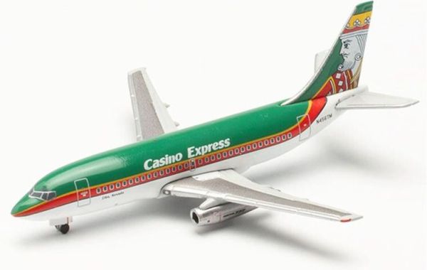 HER535694 - Passagiersvliegtuig BOEING 737-200 Casino Express King of Diamonds - 1