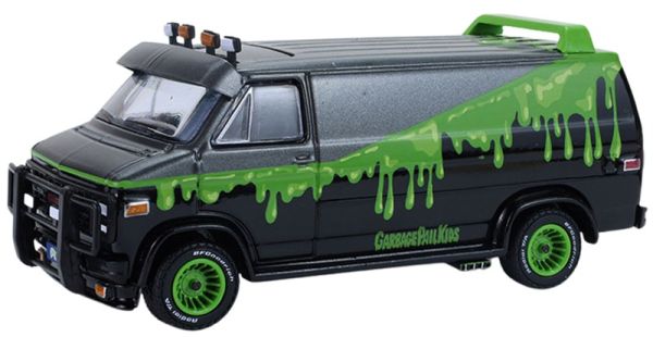 GREEN54120-A - Zwarte GMC Vandura uit 1983 - Petey Da Fool uit de Garbage Pail Kids-serie, nog in de originele verpakking. - 1