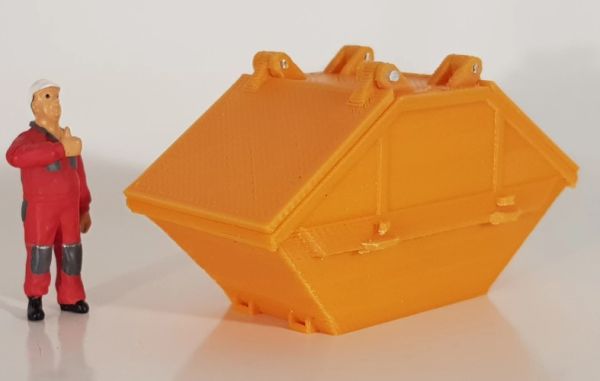 MSM5465/01 - 7m3 container met deksel - miniatuur - 1
