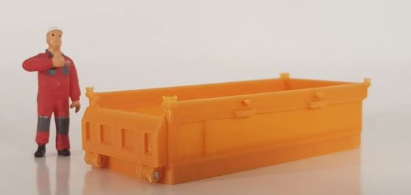 MSM5467/01 - Vlakke vuilcontainer 5m3 - miniatuur - 1