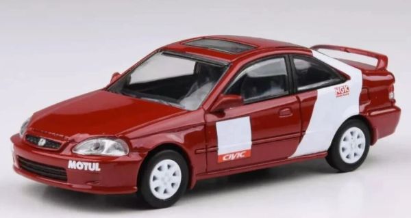 PAR64-55628 - HONDA Civic SI Coupé EM1 1999 rood - KANJO LIVERY - 1