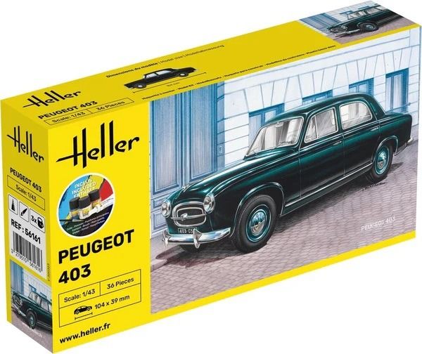 HEL56161 - Startpakket met verf en accessoires - PEUGEOT 403 om zelf te monteren - 1