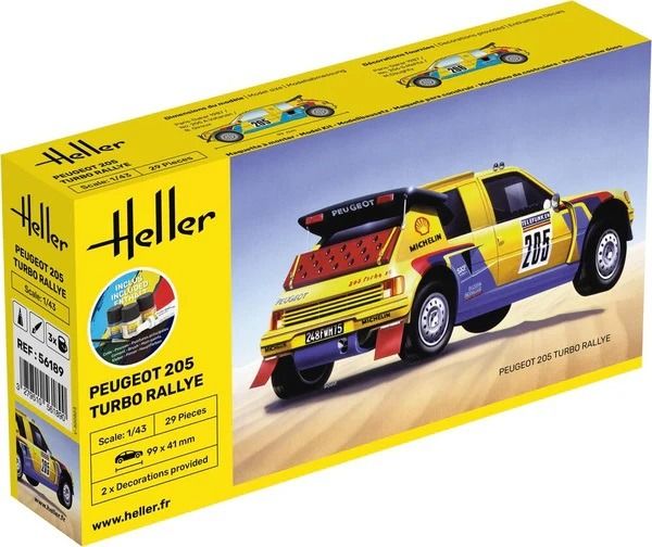 HEL56189 - Kit di montaggio e verniciatura - PEUGEOT 205 Turbo Rally #205 - 1