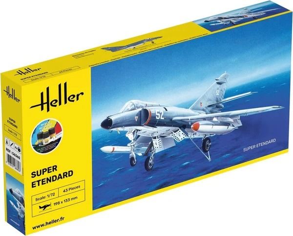 HEL56360 - Startset met verf en accessoires - DASSAULT Super-Etendard om zelf te monteren - 1