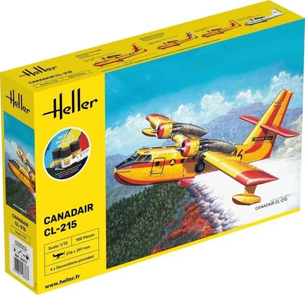 HEL56373 - Startpakket met verf en accessoires - CANADAIR CL-215 om te monteren - 1