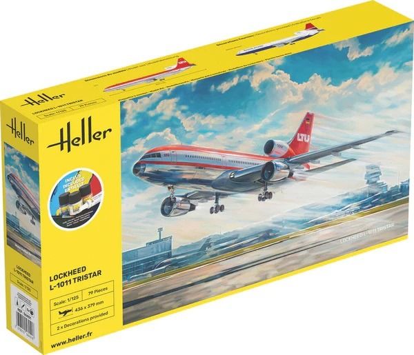 HEL56451 - Startpakket met verf en accessoires - LOCKHEED L-1011 Tristar om zelf te monteren - 1