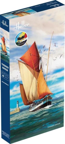 HEL56609 - Startpakket met verf en accessoires - Armor tonijnvissersboot om zelf in elkaar te zetten - 1