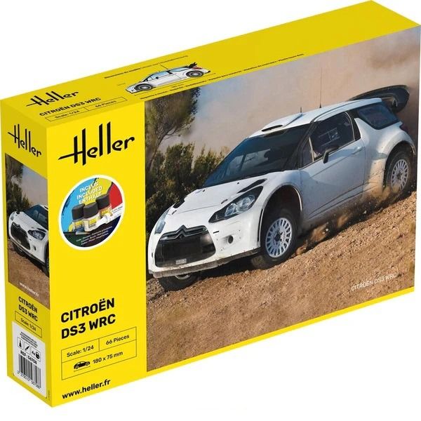 HEL56758 - Startpakket met lak en accessoires - CITROEN DS3 WRC om zelf te monteren - 1