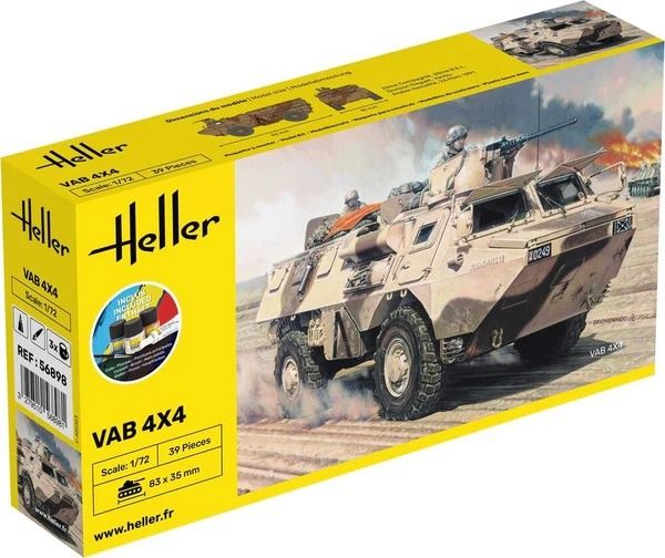 HEL56898 - Startpakket met verf en accessoires - VAB 4x4 militair voertuig - 1