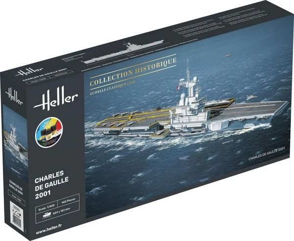 HEL57072 - Startset met verf en accessoires – Slagschip Charles de Gaulle - 1