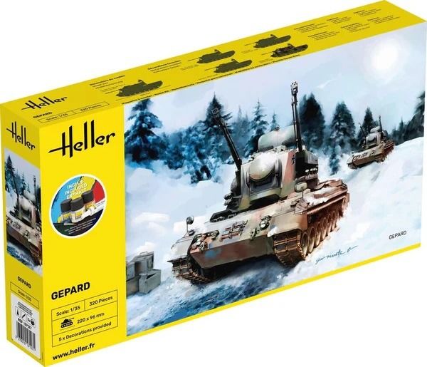 HEL57127 - Startpakket met verf en accessoires - GEPARD tank - 1