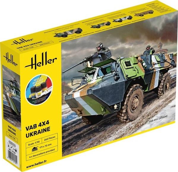 HEL57130 - Startpakket met verf en accessoires - VAB 4x4 voertuig - Oekraïne - 1
