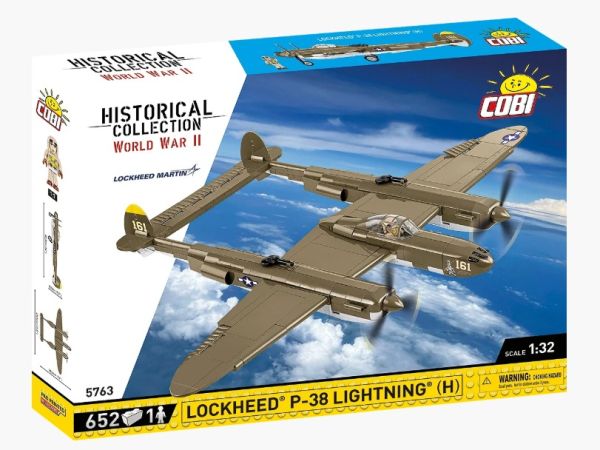 COB5763 - Jachtvliegtuig Lockheed P-38H Lightning - 652 onderdelen - 1