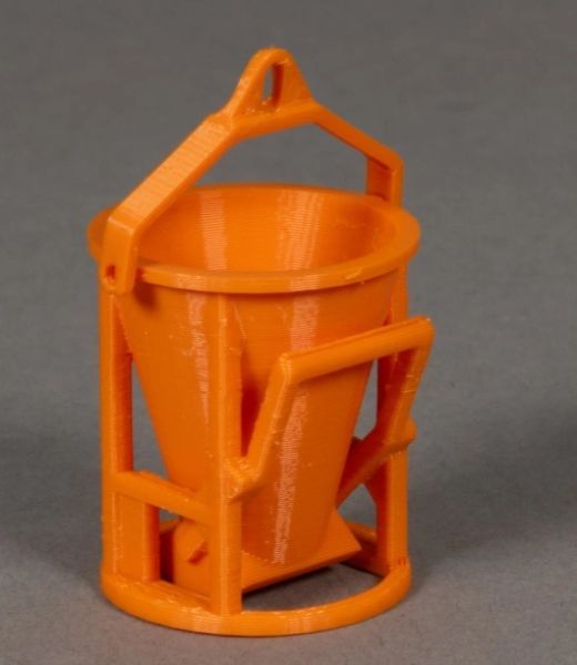 MSM5802/02 - Ronde betoncontainer – Oranje – L.26,3 x B.27,6 x H.42,3 mm - 1