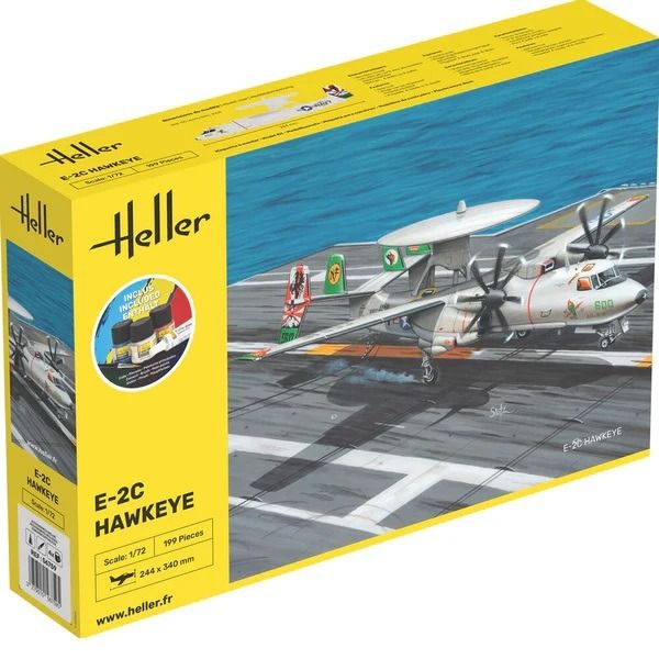 HEL58300 - Startpakket met verf en accessoires - GRUMMAN E-2C Hawkeye - 1
